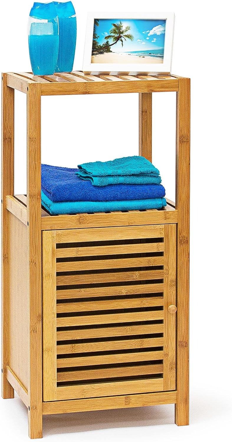Bamboo Bathroom Shelf with 5 Shelves