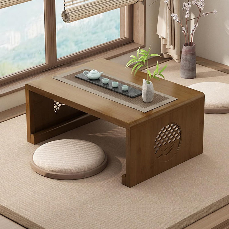 Bamboo Chinese Tea Floor Table Japanese Foldable Coffee