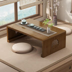 Bamboo Chinese Tea Floor Table Japanese Foldable Coffee