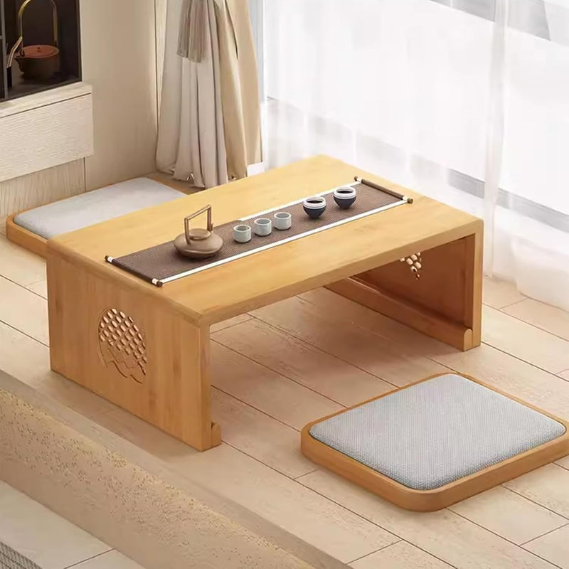 Bamboo Chinese Tea Floor Table Japanese Foldable Coffee