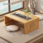 Bamboo Chinese Tea Floor Table Japanese Foldable Coffee