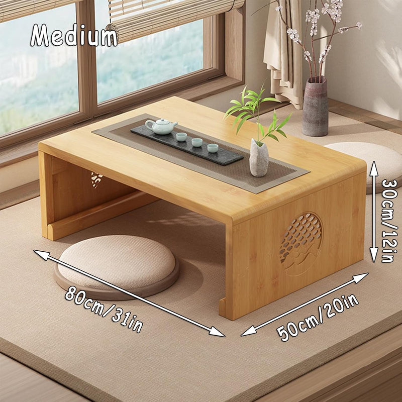 Bamboo Chinese Tea Floor Table Japanese Foldable Coffee