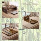 Bamboo Chinese Tea Floor Table Japanese Foldable Coffee