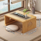 Bamboo Chinese Tea Floor Table Japanese Foldable Coffee