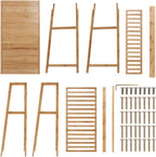 Bamboo Clothes Rail Rack: Free Standing Garment Rack