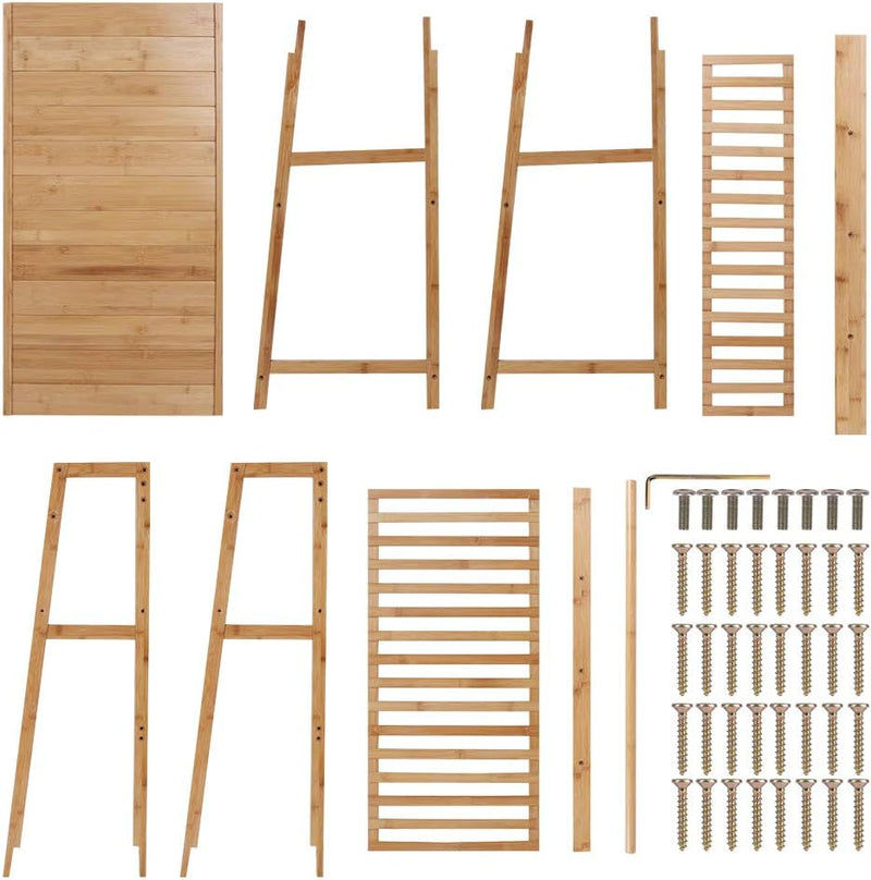 Bamboo Clothes Rail Rack: Free Standing Garment Rack