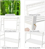 Bamboo Clothes Rail Rack: Free Standing Garment Rack