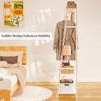 Bamboo Clothes Rail Rack: Free Standing Garment Rack