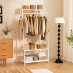 Bamboo Clothes Rail Rack: Free Standing Garment Rack