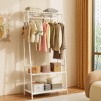 Bamboo Clothes Rail Rack: Free Standing Garment Rack