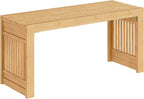 Bamboo Dining Bench Seat 2 Seater Kitchen Benches