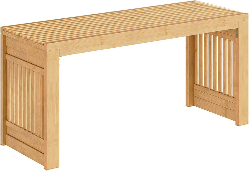 Bamboo Dining Bench Seat 2 Seater Kitchen Benches