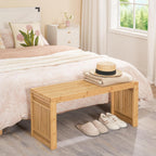 Bamboo Dining Bench Seat 2 Seater Kitchen Benches