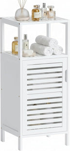 Bamboo Floor Cabinet Small Bathroom Standing 4 Tier