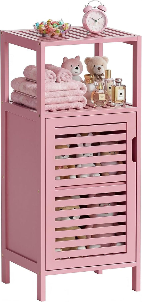Bamboo Bathroom Storage Cabinet 4 Tier