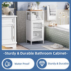Bamboo Floor Cabinet Small Bathroom Standing 4 Tier