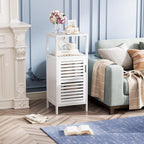 Bamboo Floor Cabinet Small Bathroom Standing 4 Tier