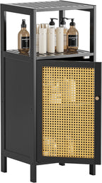 Bamboo Floor Cabinet Small Bathroom Storage with Single