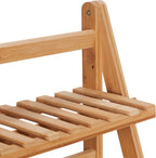 Bamboo Flower Rack Indoors Plant Stand with 3