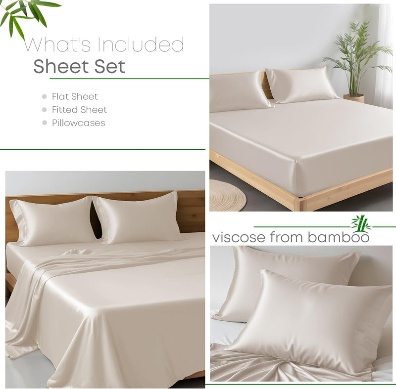 Bamboo King Bedding Set 300 Thread Count Cooling