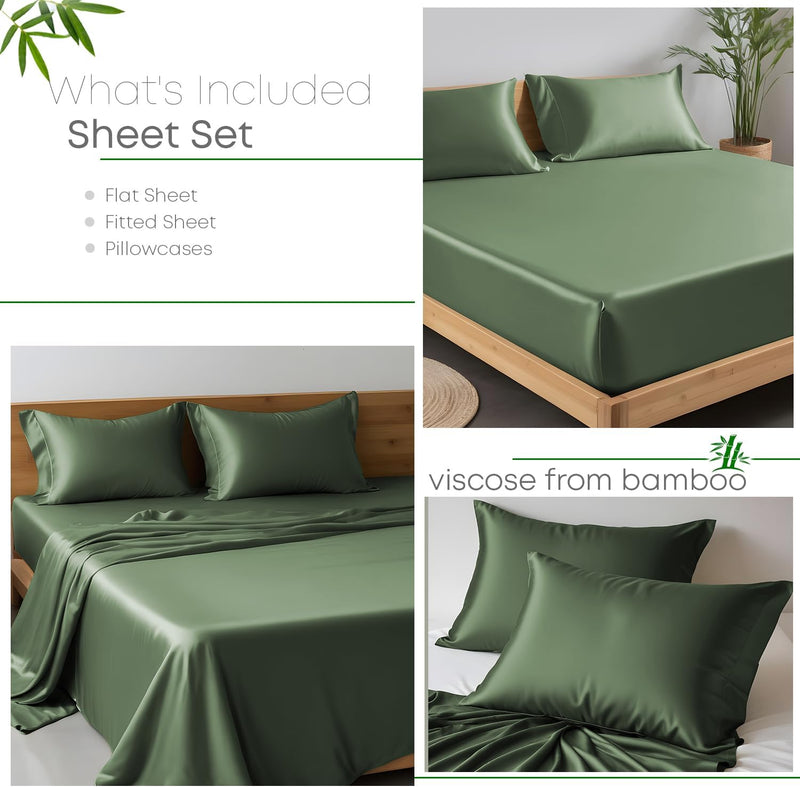 Bamboo King Bedding Set 300 Thread Count Cooling
