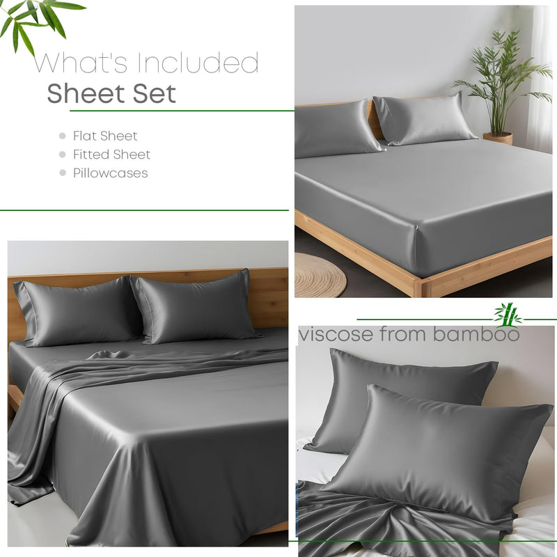 Bamboo King Bedding Set 300 Thread Count Cooling