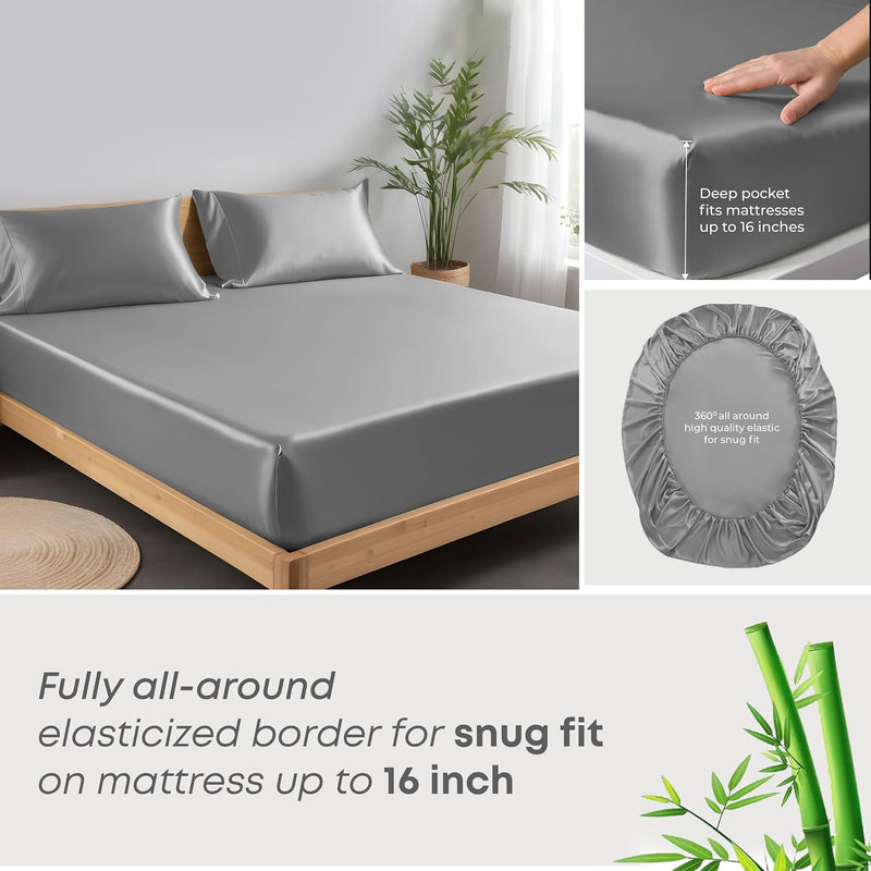 Bamboo King Bedding Set 300 Thread Count Cooling