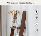 Bamboo Ladder Shelf 5-Tier Storage Rack Bookshelf Free