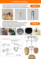 Bamboo Lantern Pendant Lamp Retro Japanese Style E27