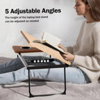 Bamboo Laptop Bed Desk Table for Stand