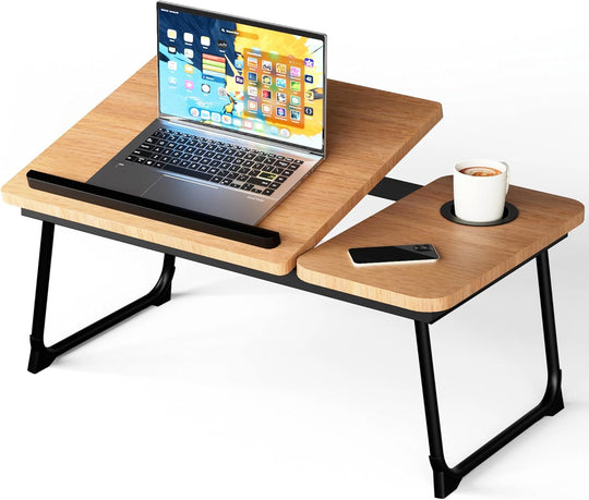 Bamboo Laptop Bed Desk Table for Stand