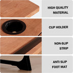 Bamboo Laptop Bed Desk Table for Stand