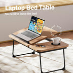Bamboo Laptop Bed Desk Table for Stand