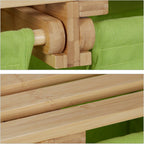 Bamboo Laundry Hamper Clothes Sorter with Shelf 2