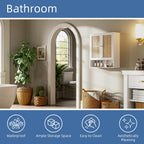 Bamboo Medicine Cabinet Rattan Bathroom Wall Over Toilet