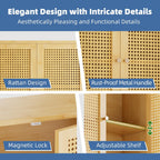 Bamboo Medicine Cabinet Rattan Bathroom Wall Over Toilet