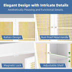 Bamboo Medicine Cabinet Rattan Bathroom Wall Over Toilet