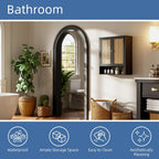 Bamboo Medicine Cabinet Rattan Bathroom Wall Over Toilet