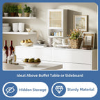 Bamboo Medicine Cabinet Wall Mounted Bathroom with Adjustable
