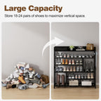 Bamboo Shoe Rack for Closet 6 Tier Storage