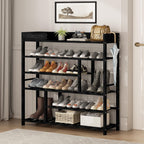 Bamboo Shoe Rack for Closet 6 Tier Storage