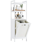 Bamboo Tilt Out Laundry Hamper 32L Bathroom Storage