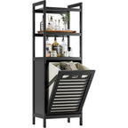 Bamboo Tilt Out Laundry Hamper 32L Bathroom Storage
