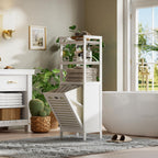 Bamboo Tilt Out Laundry Hamper 40L Bathroom Storage