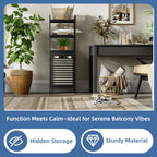 Bamboo Tilt Out Laundry Hamper 40L Bathroom Storage