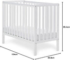 Space Saver Cot Compact Baby Adjustable Base