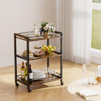 Bar Cart for the Home Serving with Wheels