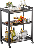 Bar Cart for the Home Serving with Wheels