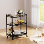 Bar Cart for the Home Serving with Wheels