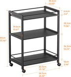 Bar Cart for the Home Serving with Wheels